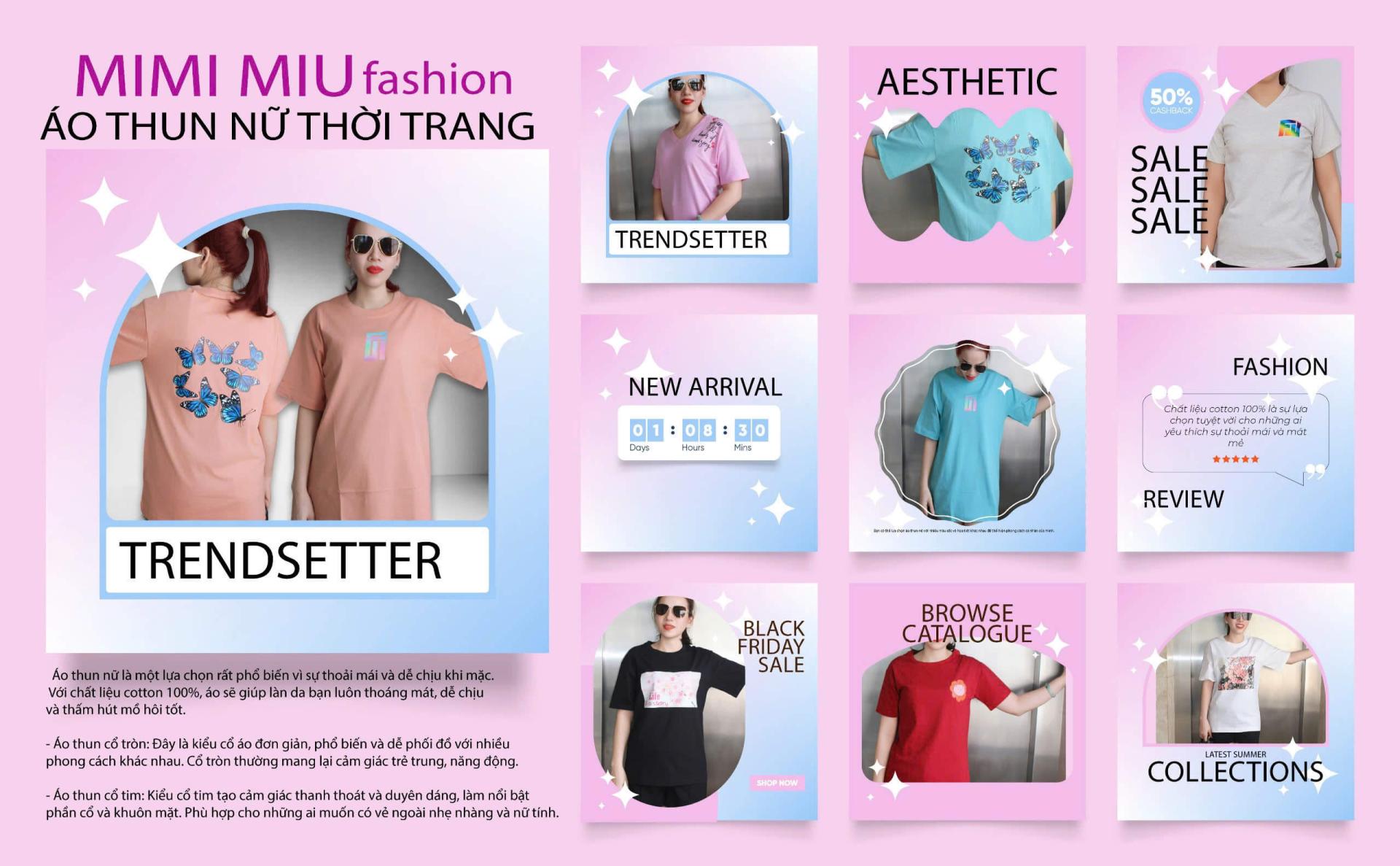 Dũng Oanh MiMi Miu - Đồ bộ thời trang thiết kế